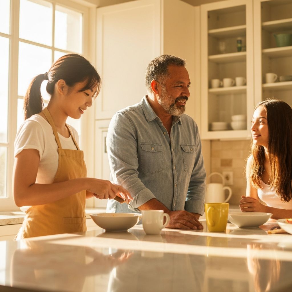 Menschen im Alltag bei verschiedenen Aktivitäten